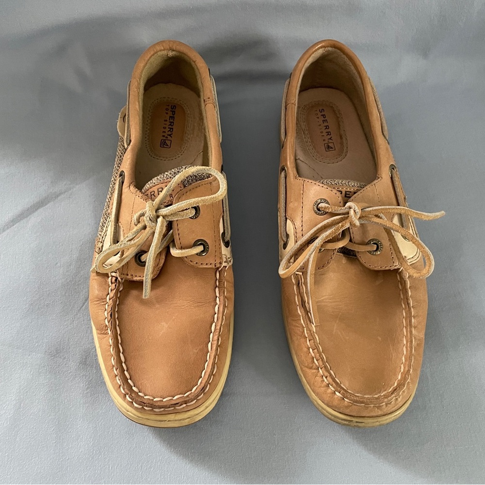 Sperry Top-Sider Tan Boat Shoes Womens - Picture 2 of 8